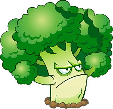 Cartoon Broccoli Png - Plants Vs Zombies Broccoli (377x365), Png Download