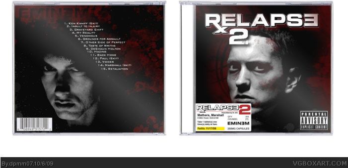 Relapse 2 Box Art Cover - Eminem Relapse 2 Album (700x380), Png Download