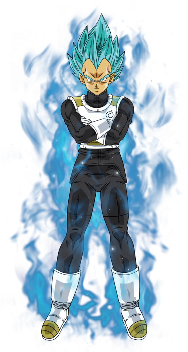 No Caption Provided - Dragon Ball Fighterz Vegeta Blue (654x1222), Png Download