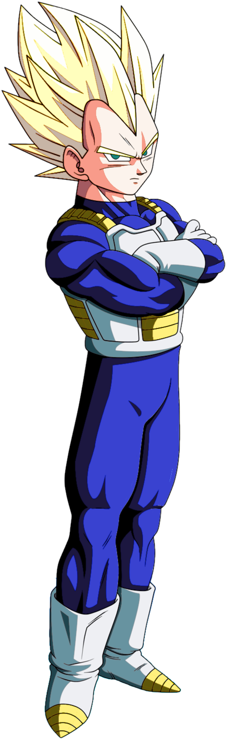 Image Vegeta Ssj By Feeh05051995 D57xvdq Png Dragon - Goku Vs Trunks Power Level (519x1538), Png Download