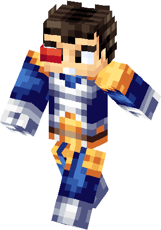 Vegeta Skin - Minecraft Vegeta Skin (317x453), Png Download