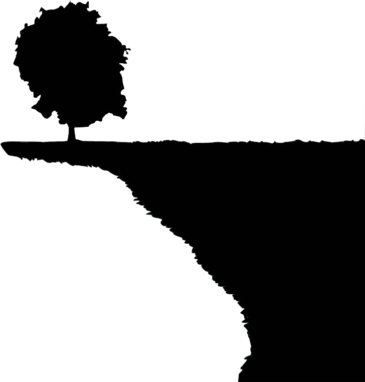 Home - Cliff Edge Cliff Drawing (746x763), Png Download