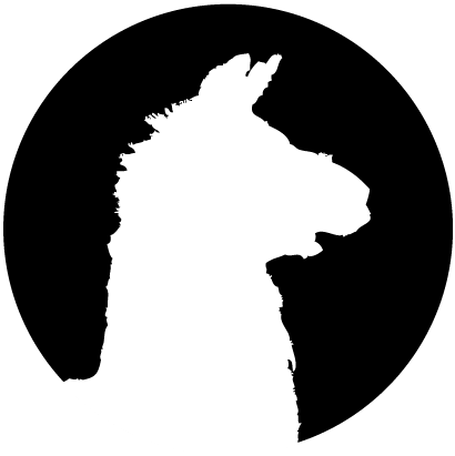 Burnt Mill Farms, Llama Yarn - Logo De Una Llama (557x498), Png Download