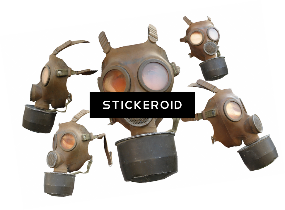 Gas Mask Art - Mask (973x719), Png Download