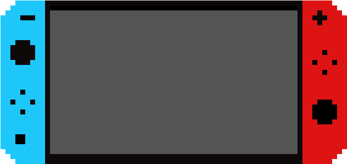 Nintendo Switch Pixel Art - Rod Cone Dystrophy Visual Field (720x350), Png Download