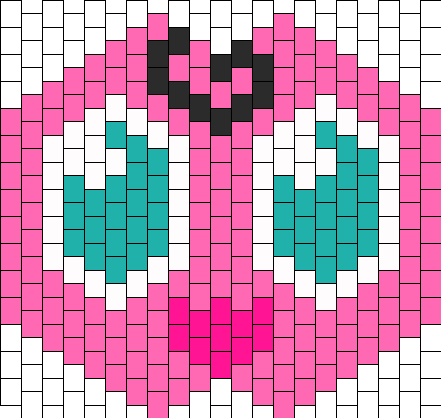 Jigglypuff Mask Bead Pattern - Pokemon Kandi Mask Patterns (441x418), Png Download