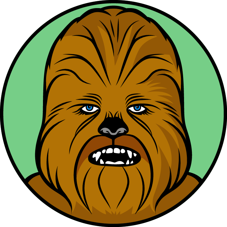 First Base - Star Wars Chewbacca Vector (729x729), Png Download