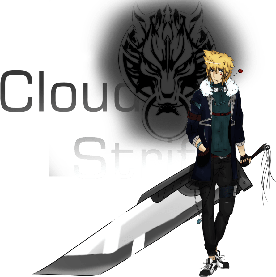 Cloud Strife Anime Wallpaper ✓ Best Hd Wallpaper - Cloud Ff7 Casual (900x900), Png Download
