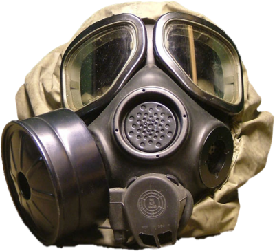 Gas Mask (400x365), Png Download