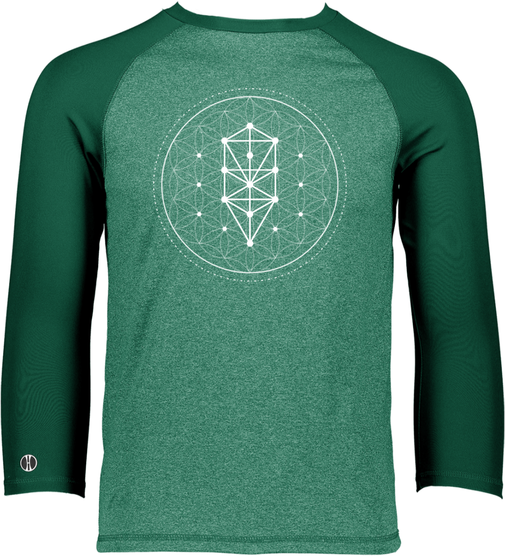 Flower Of Life With Nested Tree Of Life Men's Typhoon - Shirt (1155x1155), Png Download
