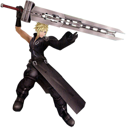 Cloud Strife Dissidiacloud Strife Advent Children Dissidia - Final Fantasy Dissidia Cloud (419x428), Png Download