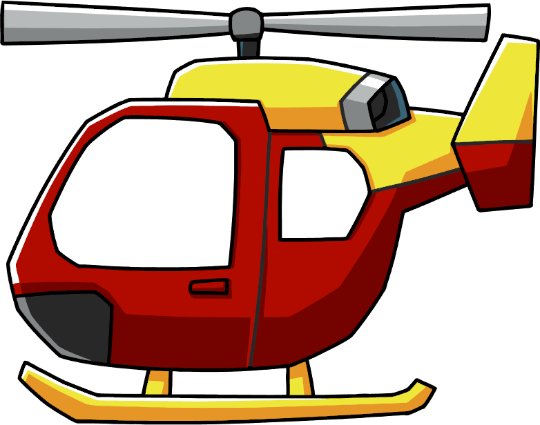 Helicopter Clipart Yellow Helicopter - Helicopter Cartoon Png (782x616), Png Download