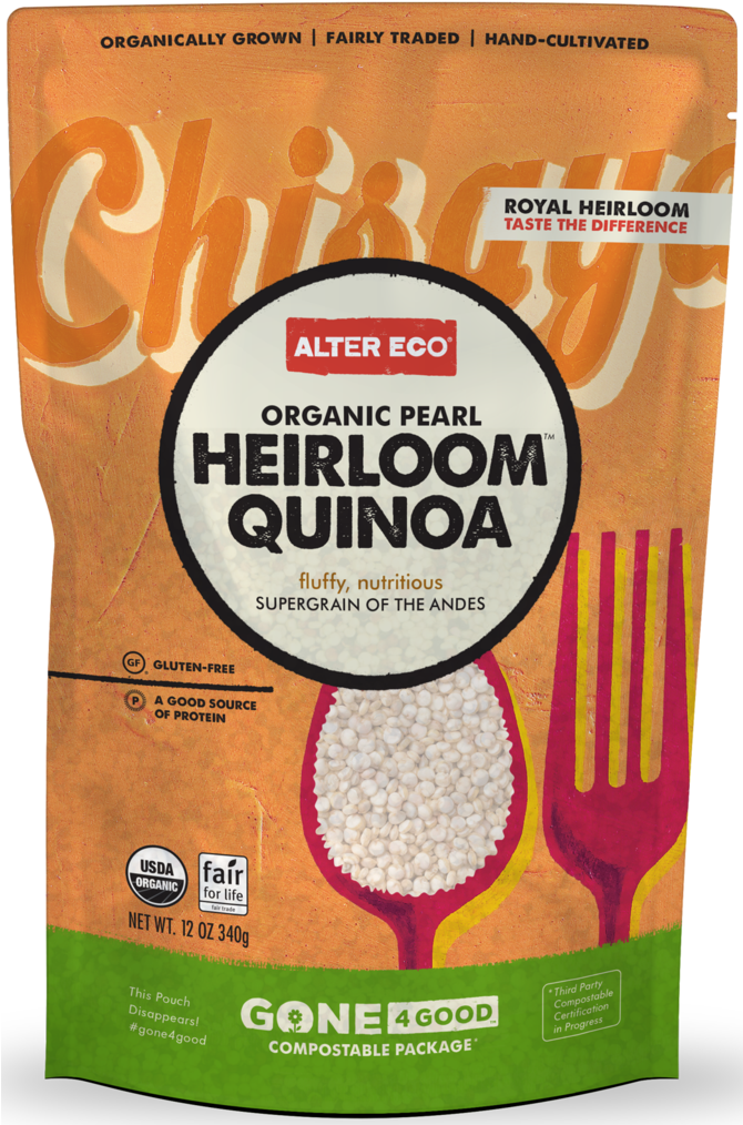 Alter Eco Heirloom Quinoa (669x1023), Png Download