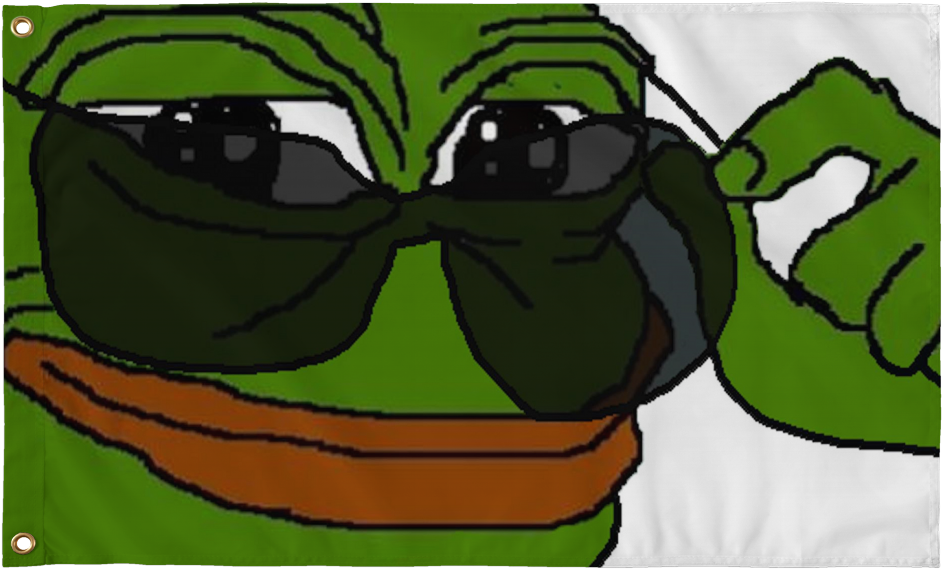 Pepe The Frog With Sunglasses (1024x1024), Png Download