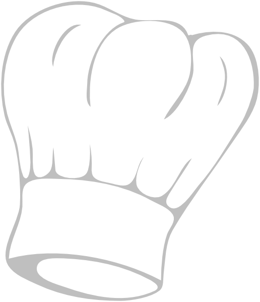 How To Set Use Chef Hat Silver Svg Vector - Chef Hat Black Clipart (516x599), Png Download