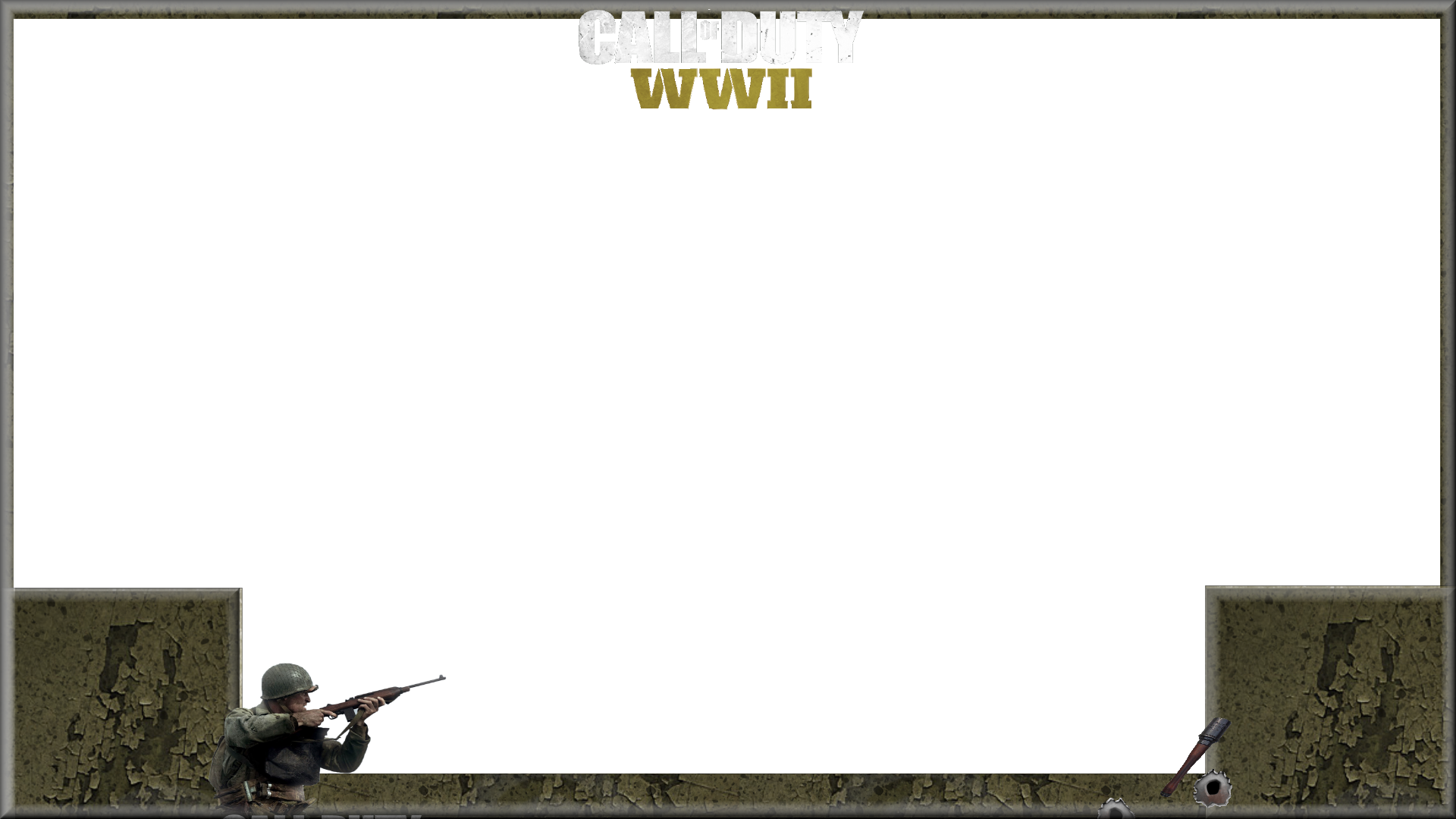 Cod Ww2 Streamers Overlay By Lees921 Cod Ww2 Streamers - Call Of Duty Ww2 Overlay (1920x1080), Png Download