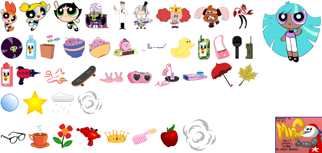 Click For Full Sized Image Object Icons - Powerpuff Girls Story Maker (1073x511), Png Download