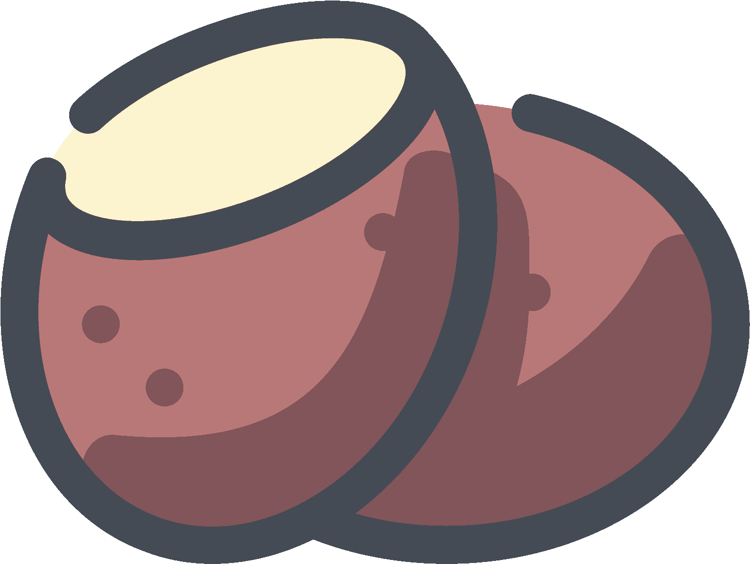 Brown Potato Icon - Potato Icon (1600x1600), Png Download