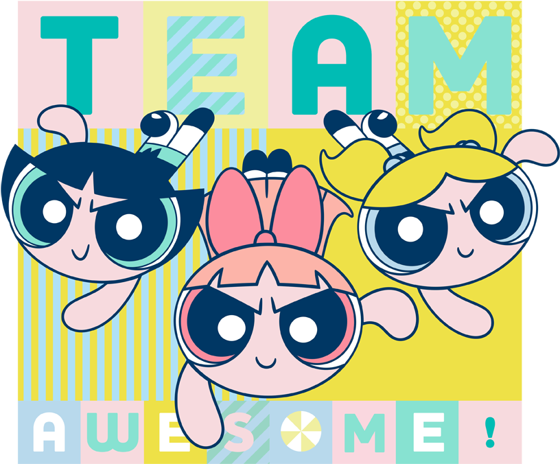 Powerpuff Girls Awesome Block Pullover Hoodie - Powerpuff Girls 2018 Wall Calendar (850x745), Png Download