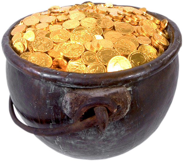 Pot Of Gold Png Download - Pot Of Gold (620x546), Png Download