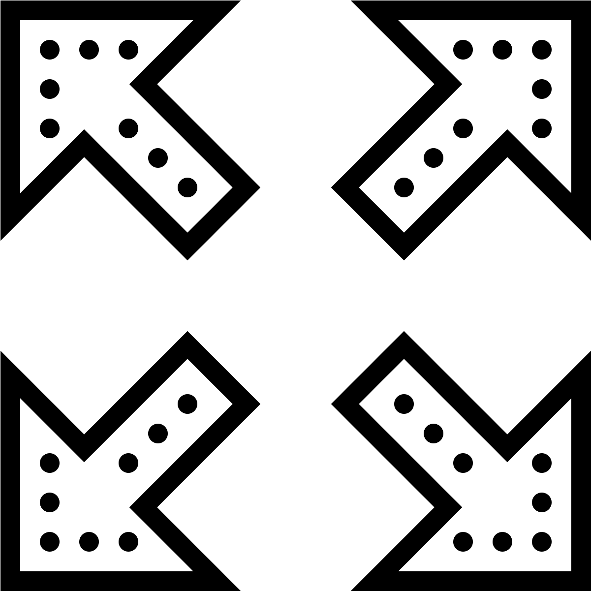 The Expand Icon Is Made Up Of Four Arrows, The Arrow - Transicion Png (1600x1600), Png Download
