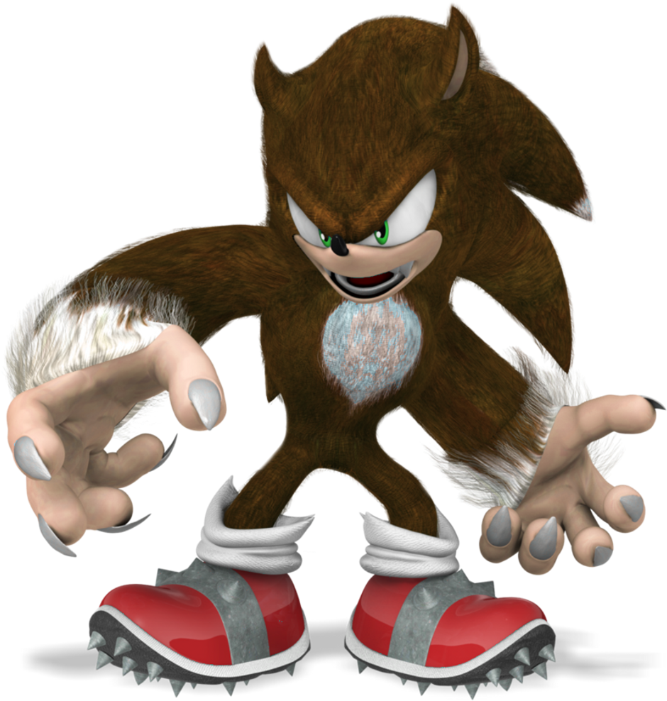 Werewolf Sticker - Imágenes De Sonic Lobo (1024x1024), Png Download