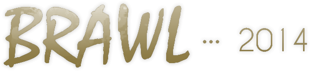 Brawl14 Banner Gold - Calligraphy (800x300), Png Download