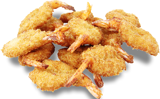 Breaded Jumbo Shrimp With Fries - Grab N Go Convenience Store (554x350), Png Download