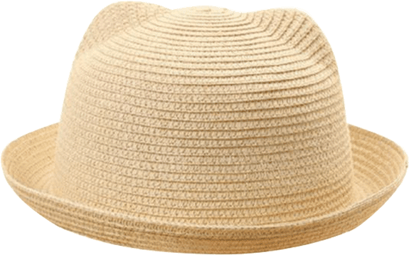 Petite Bello Hats Beige Colorful Straw Hats - Fedora (600x600), Png Download