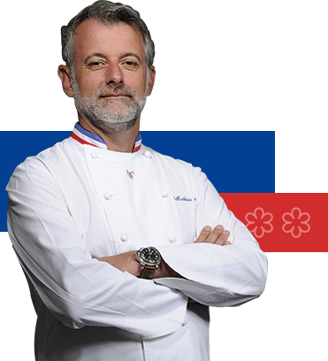 Mathieu Viannay - Michelin Chef Uniform (371x408), Png Download