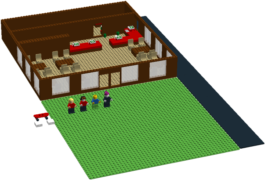 Lego Roblox Work At The Pizza Place - Lego (1600x845), Png Download