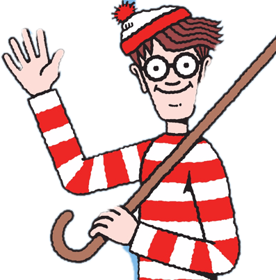 Play Again - Where's Waldo Animated Gif (397x402), Png Download
