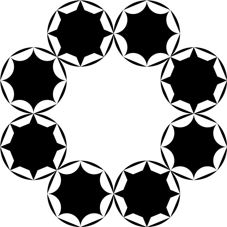 And Octograms In Circles - Hamad International Airport Logo Png (900x900), Png Download