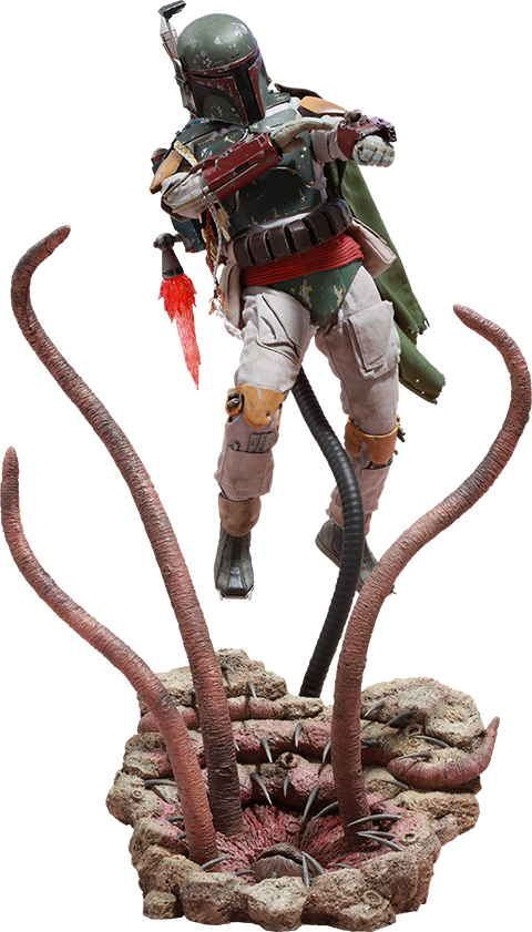 Hot Toys Boba Fett Deluxe Version Sixth Scale Figure - Star Wars Action Figures Boba Fett (480x841), Png Download