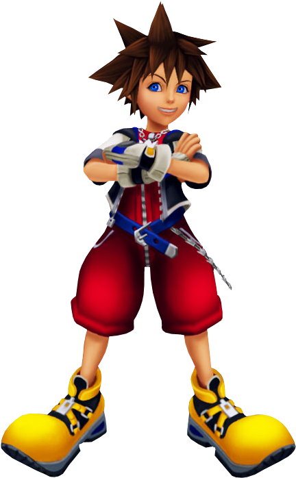 Sora - Sora Kingdom Hearts Model (501x736), Png Download