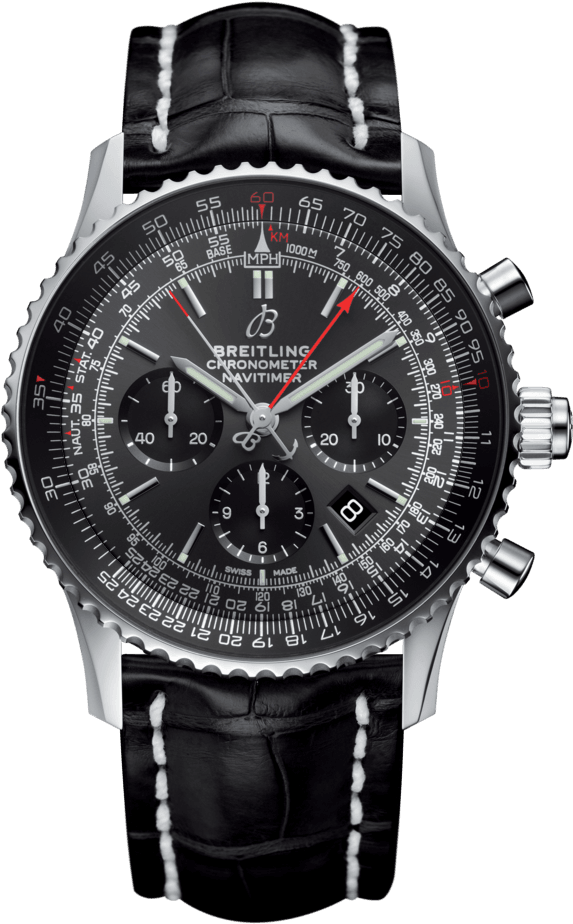 Navitimer 1 B03 Chronograph Rattrapante 45 Stratos - Breitling Navitimer 46mm Limited Edition (768x1024), Png Download