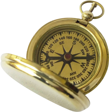 Compass Png Transparent Image - Transparent Old Compass Png (500x453), Png Download