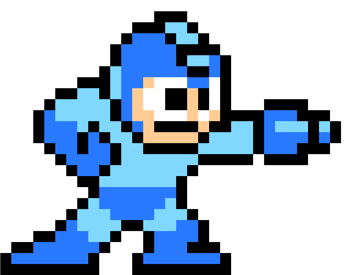 Megaman - Mega Man Pixel Art (1184x1184), Png Download