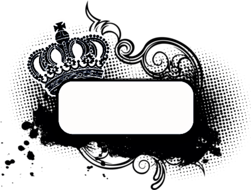Banner Mq Banners Black Border Borders Crown Fte - Premium Giclee Print: Six Arch Circlet Crown (1024x1024), Png Download