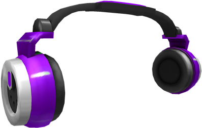 Download Powerful Purple Headphones Dj Headphones Purple Roblox
