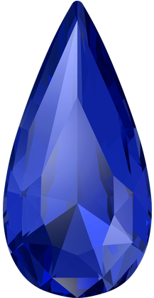 Swarovski 4322 Teardrop Fancy Stone Majestic Blue 18x9mm - Diamond (420x420), Png Download