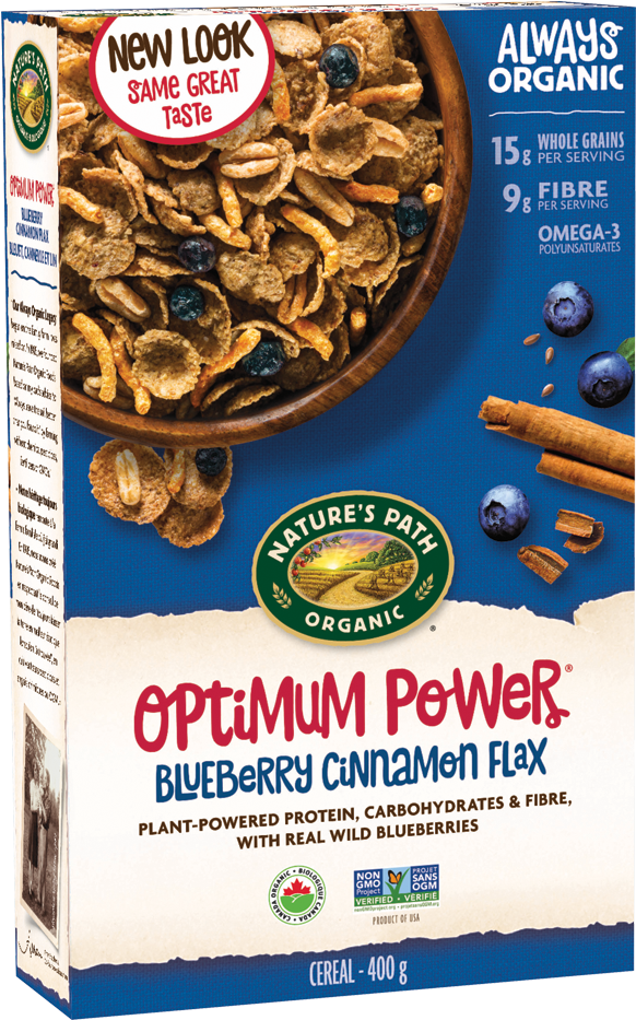Nature's Path Optimum Blueberry Cinnamon Cereal (720x960), Png Download