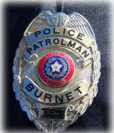 Burnet Pd Badge - Burnet Police Department (385x450), Png Download