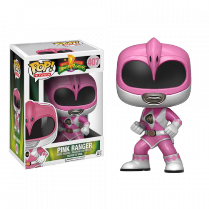 Funko Pop Television: Power Rangers - Pink Ranger (545x420), Png Download