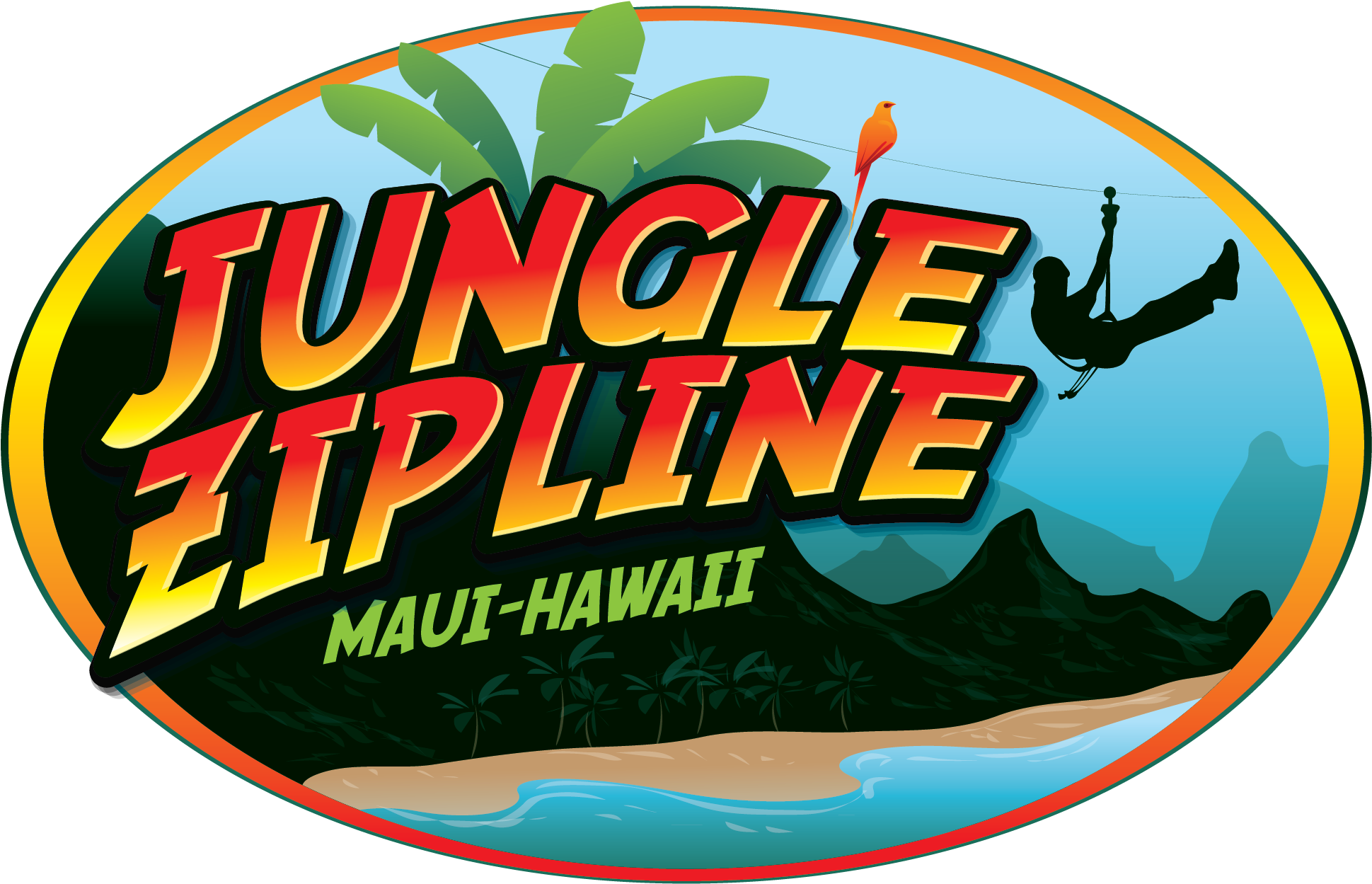 Jungle Zipline Maui-hi (2146x1500), Png Download