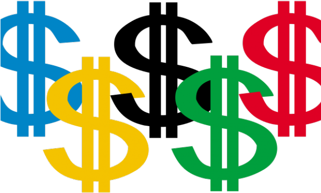 Pics Of Dollar Signs - Money And The Olympics (640x480), Png Download