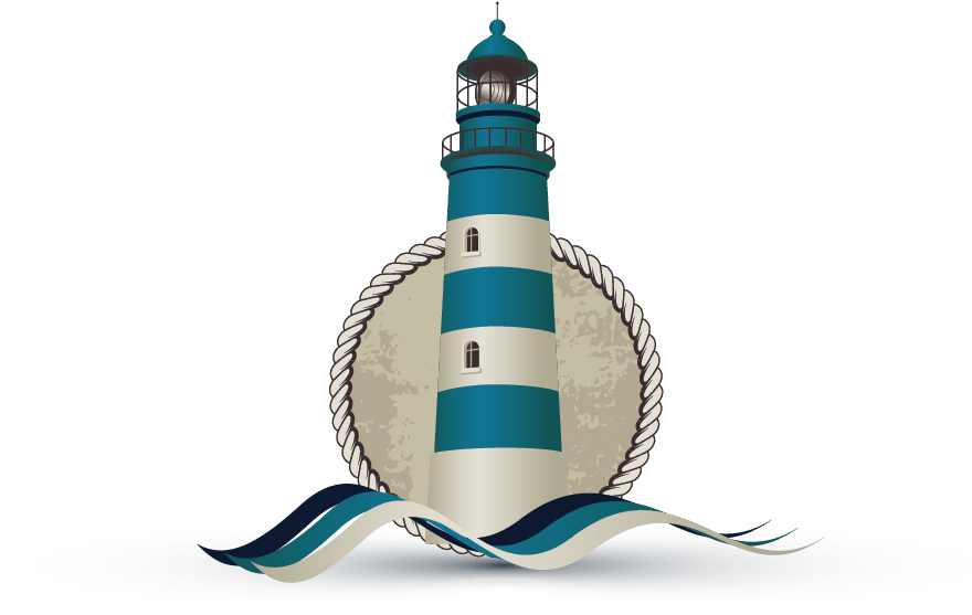Lighthouse Logo Design (879x661), Png Download