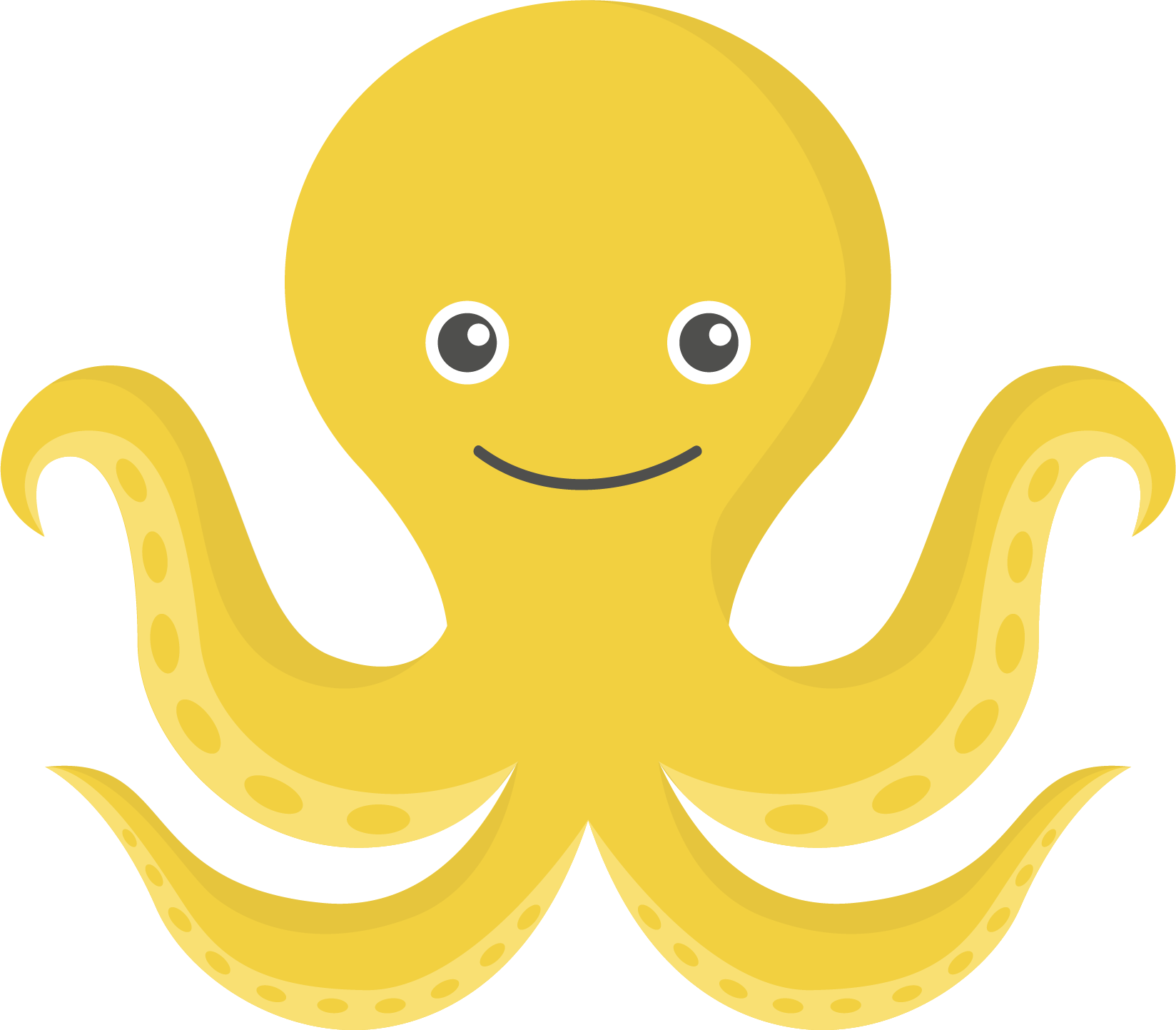 Octopus Clipart Png Image 05 - Yellow Octopus Clipart (1648x1443), Png Download