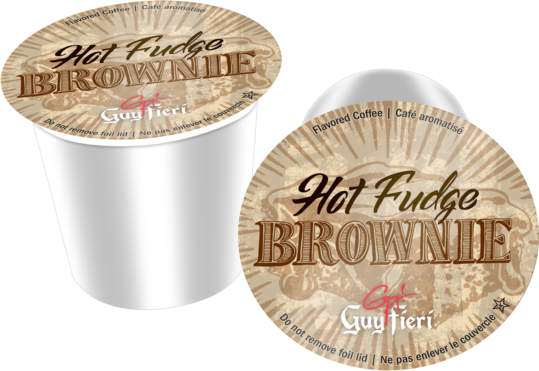 Hot Fudge Brownie - Guy Fieri Hot Fudge Brownie , Single Serve Coffee Cups (1920x1293), Png Download