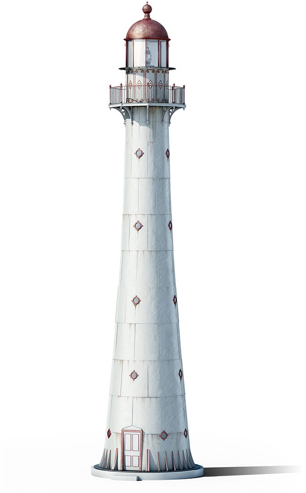 Wip3d Illustration Of Estonian Historic Lighthouses - Lighthouse (600x991), Png Download